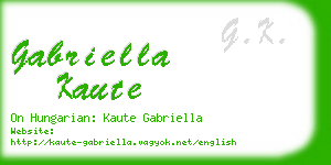 gabriella kaute business card